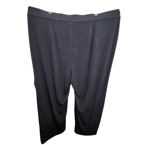 Lane Bryant Black Wide-Leg Pants Simply Chic Plus Size 22/24 Elastic Waist JJ384 - Picture 2 of 9